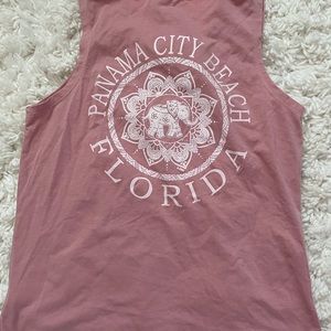 pink tank top